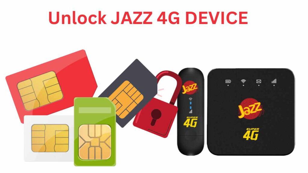 Unlock jazz 4g device